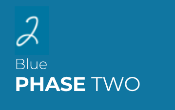 a blue background with number and text